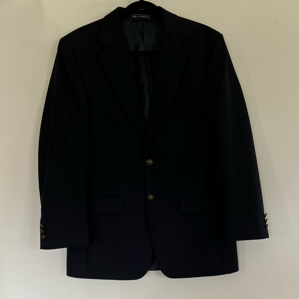Cross & Winsor Navy Blue Blazer, Size 38R
